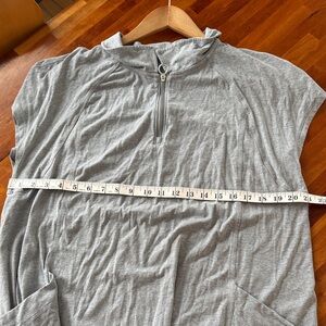 Lululemon Heather Gray Short Sleeve Collared Dress